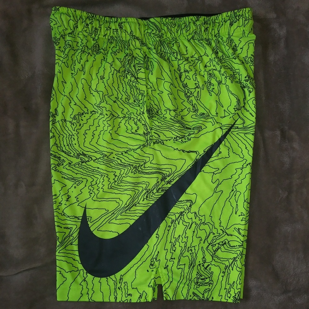 NWOT Nike Neon Green Dri Fit Shorts
